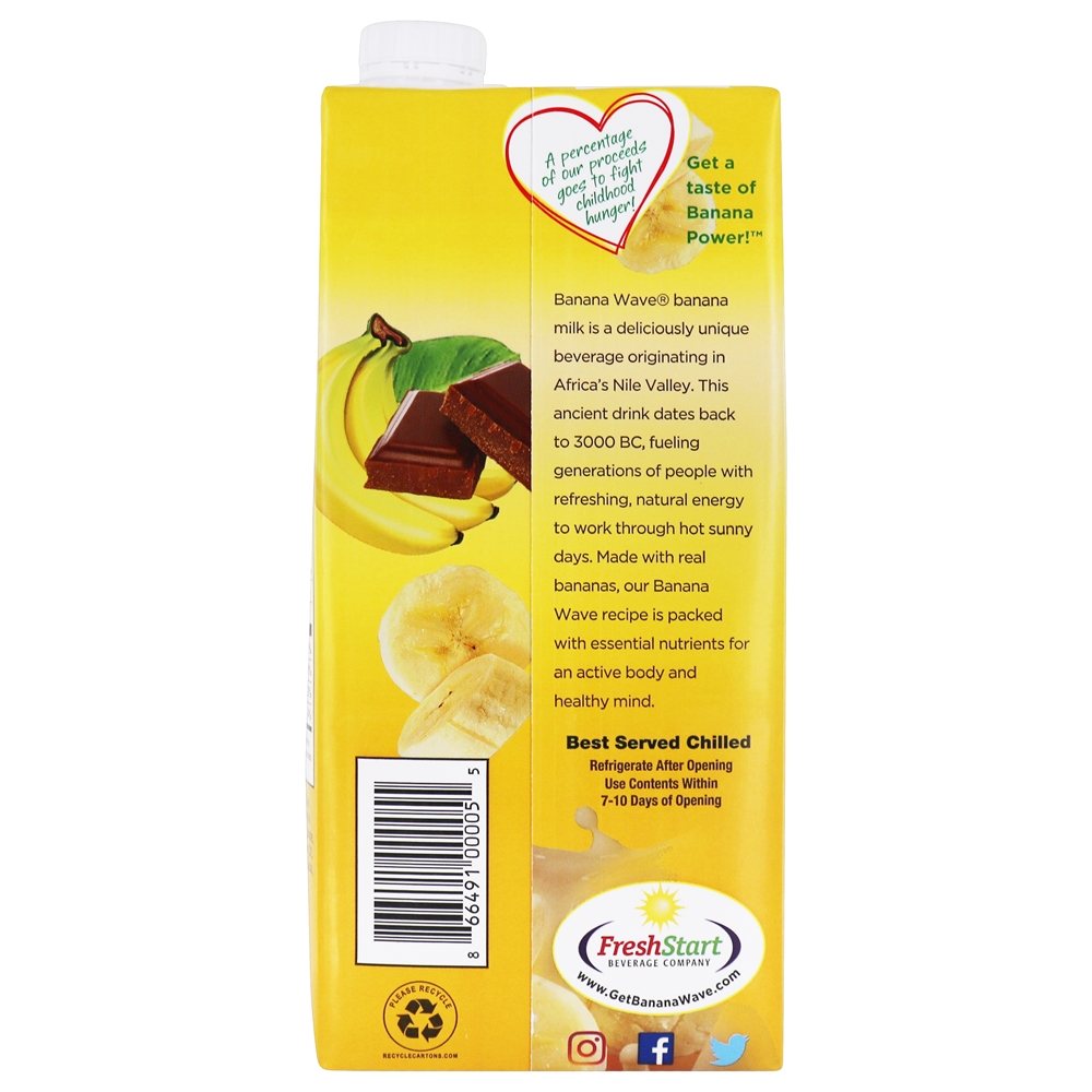 Comprar Chocolate de leite de banana sem leite - 32 fl. oz. Banana Wave - Imagem 3