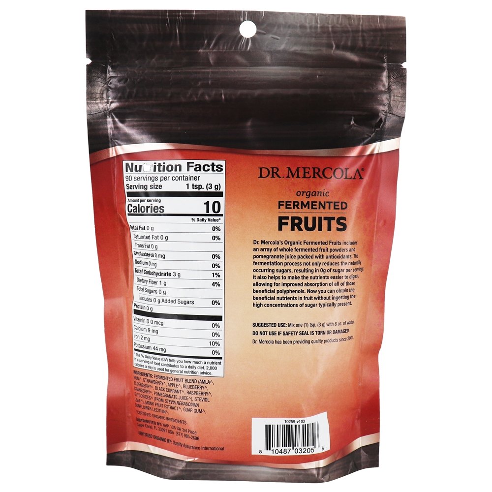 Comprar Pó de frutas fermentadas orgânicas - 9.5 oz. Dr. Mercola - Imagem 2