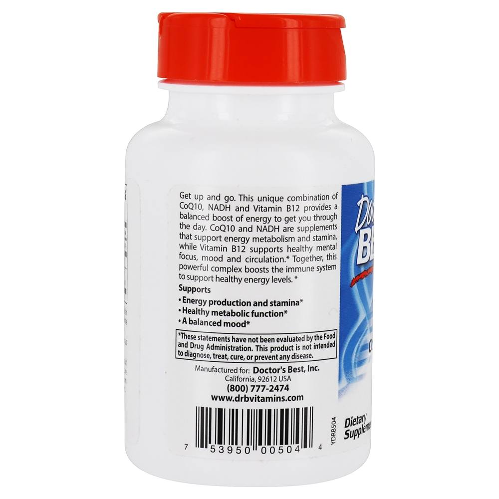 Comprar Energia + CoQ10, NADH e B12 - 60 Cápsula (s) vegetal (s) Doctor's Best - Imagem 3