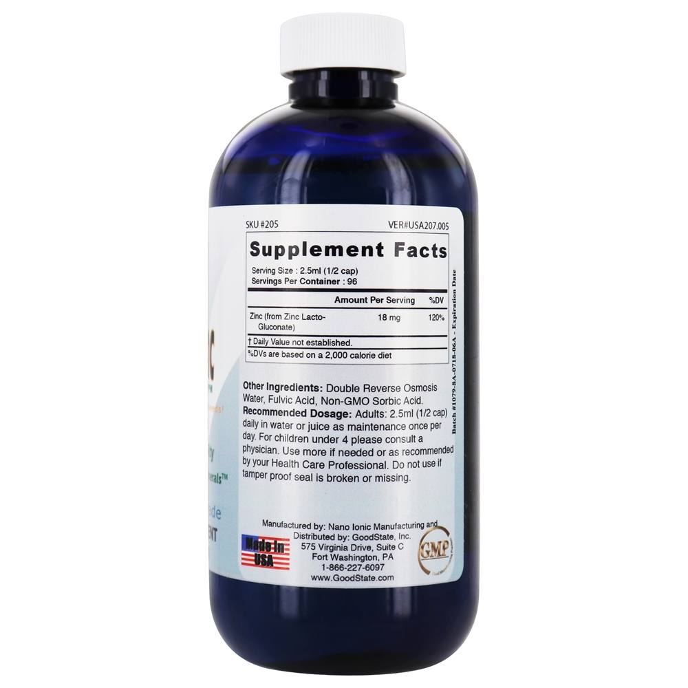 Comprar Zinco Iónico Líquido Natural 7200 Ppm - 8.1 fl. oz. Good State - Imagem 2