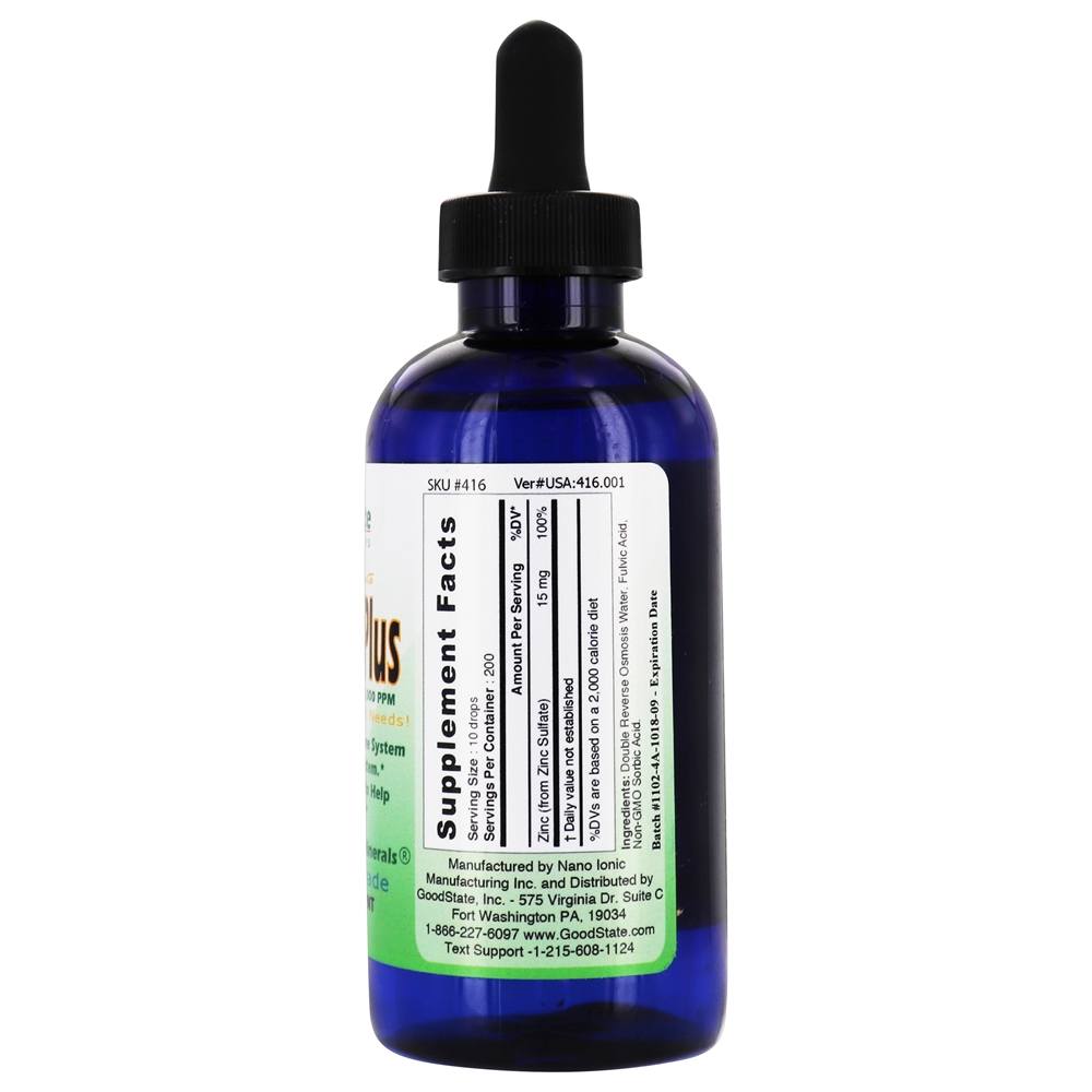 Comprar Ionic Zinc Plus Ultra Concentrate Liquid - 4 fl. oz. Good State - Imagem 2