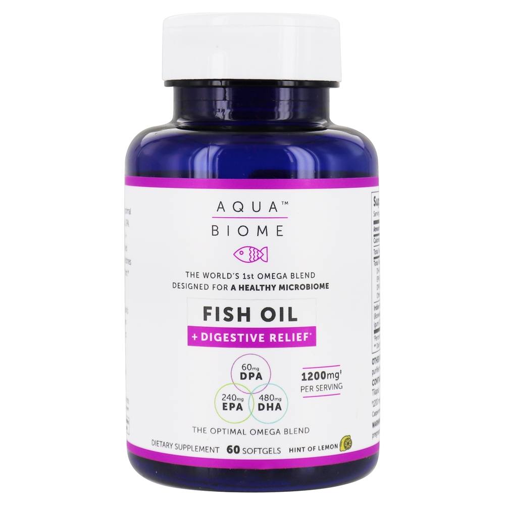 Comprar Óleo de peixe + limão digestivo 1200 mg . - 60 Softgels Aqua Biome - Imagem 2