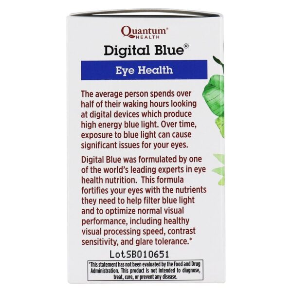 Comprar Olho Azul Digital Health Support - 60 Softgels Quantum Health - Imagem 5
