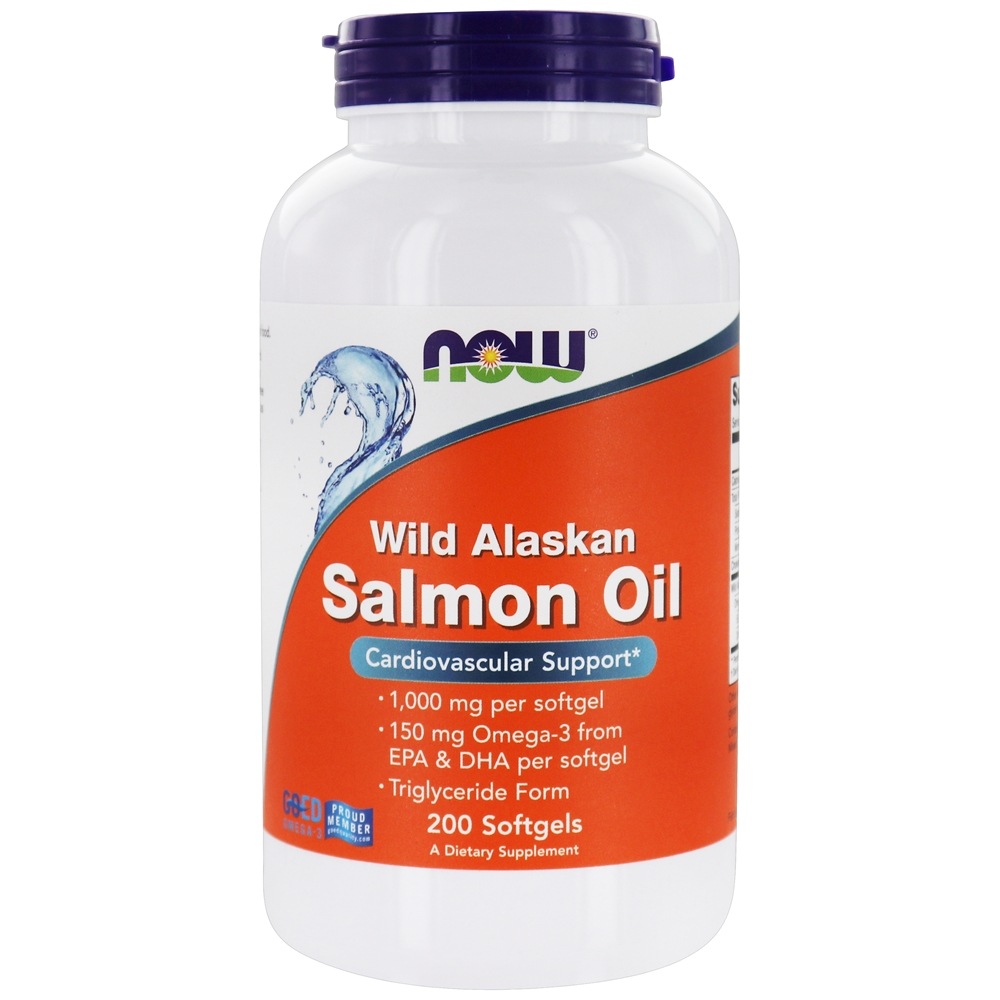Comprar Suporte Cardiovascular do Óleo de Salmão Selvagem do Alasca 1000 mg . - 200 Softgels NOW Foods