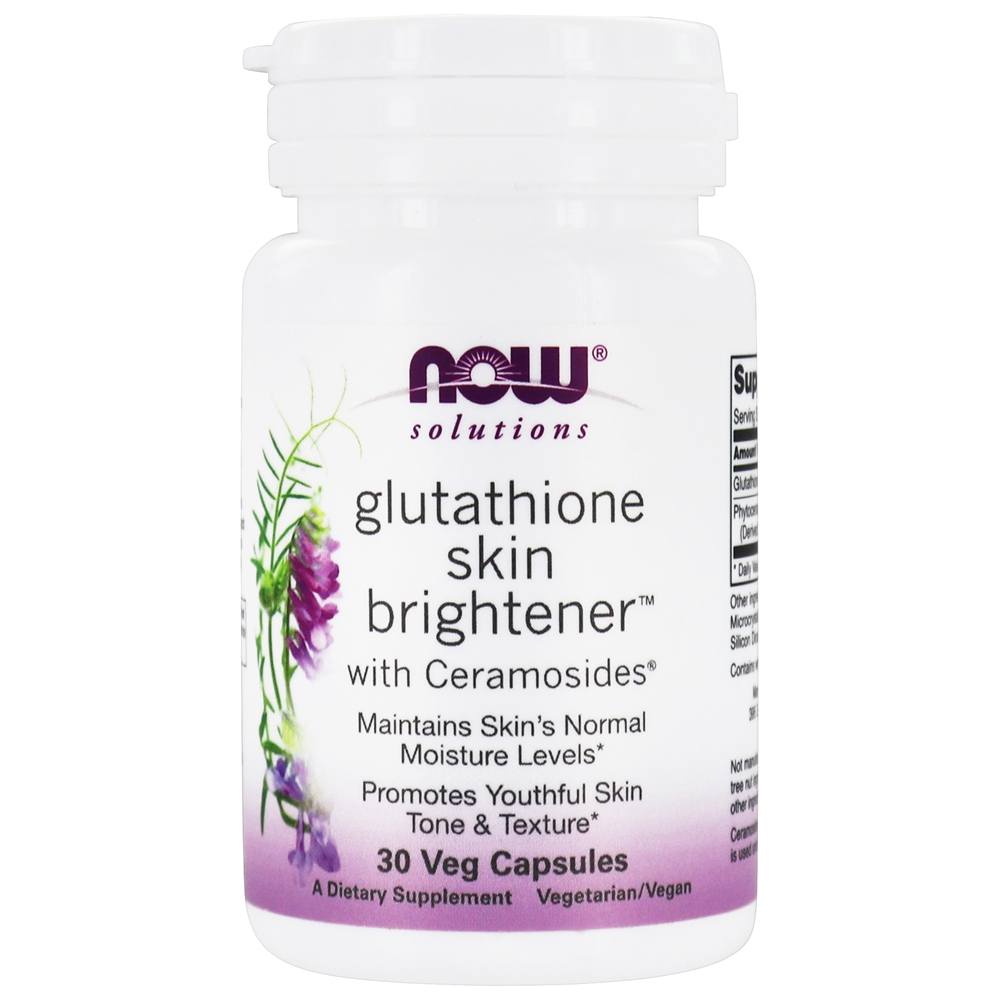 Comprar Abrilhantador da pele com glutationa com ceramosidas - 30 Cápsula (s) vegetal (s) NOW Foods
