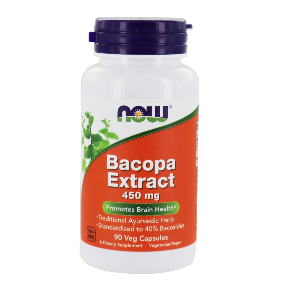 Comprar Fórmula de saúde cerebral do extrato de Bacopa 450 mg . - 90 Cápsula (s) vegetal (s) NOW Foods