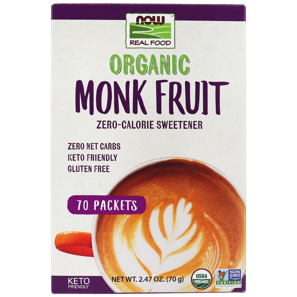 Comprar Adoçante orgânico de zero calorias de frutas de monge - 70 Pacotes (s) NOW Foods