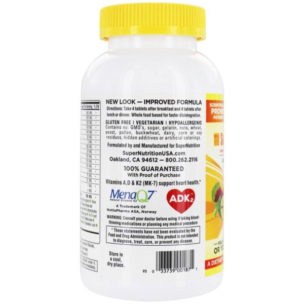 Comprar Multivitamínico super fortalecedor de imunidade - 240 Tablets Super Nutrition - Imagem 4