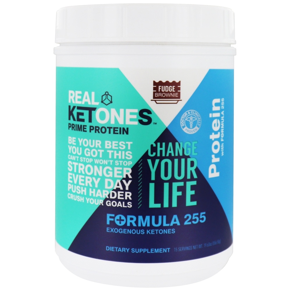 Comprar Prime Protein Powder Formula 255 Cetonas Exógenas 15 Porções de Fudge Brownie - 19.63 oz. Real Ketones