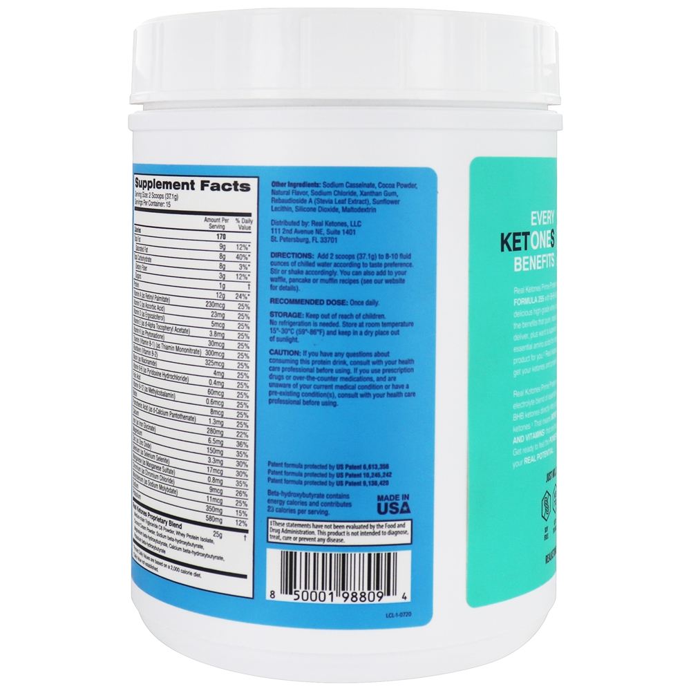 Comprar Prime Protein Powder Formula 255 Cetonas Exógenas 15 Porções de Fudge Brownie - 19.63 oz. Real Ketones - Imagem 3