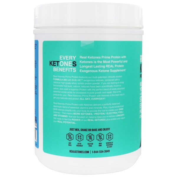 Comprar Prime Protein Powder Formula 255 Cetonas Exógenas 15 Porções Creme Baunilha - 17.99 oz. Real Ketones - Imagem 4