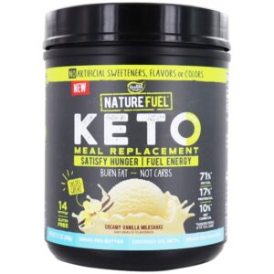Comprar Pó de substituição de refeição Keto 14 Porções Batido cremoso de baunilha - 17.1 oz. Nature Fuel