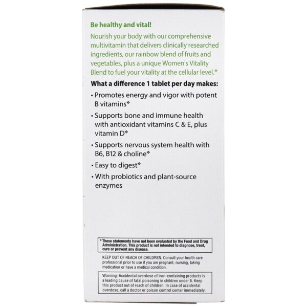 Comprar Vibrance Women's Multivitaminico - 120 Tablets Rainbow Light - Imagem 4