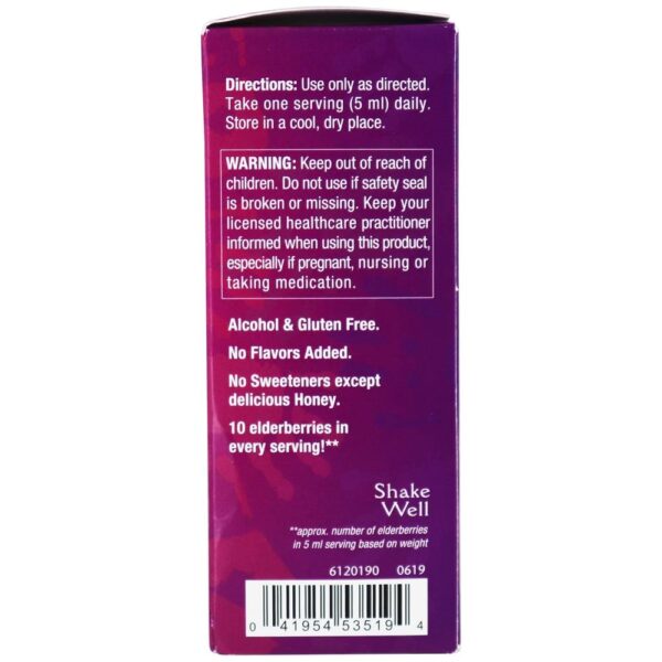 Comprar Naturals Sabugueiro Kids Xarope Mel Adoçado - 4 fl. oz. Zand - Imagem 5