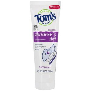 Comprar Creme dental Fruitilicious do fluoreto de gel das crianças naturais - 5.1 oz. Tom's of Maine