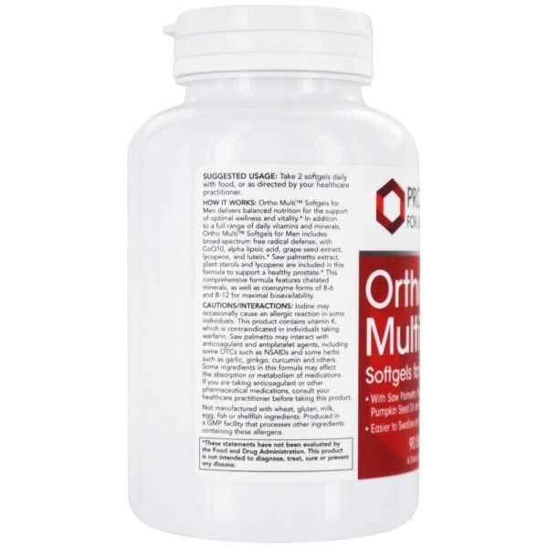 Comprar Ortho Multi para Homens - 90 Softgels Protocol For Life Balance - Imagem 4