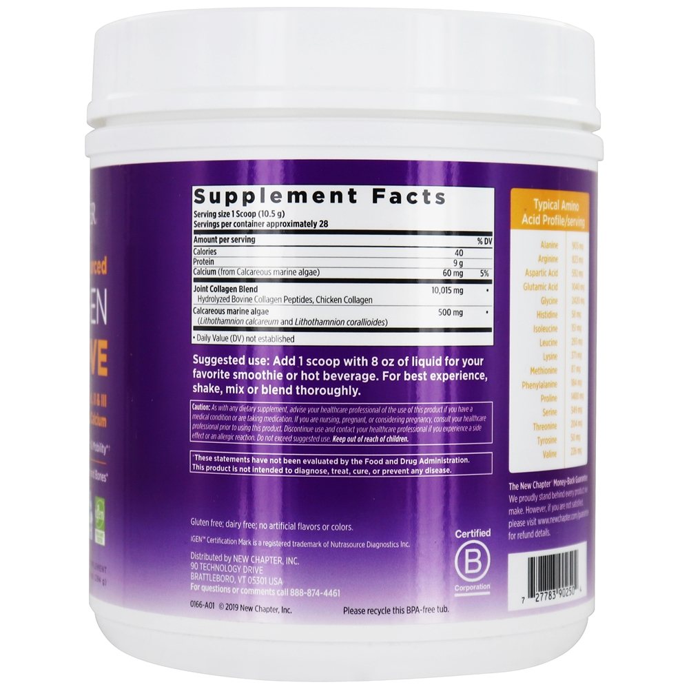 Comprar Movimento de colágeno de várias fontes sem sabor - 10.4 oz. New Chapter - Imagem 2