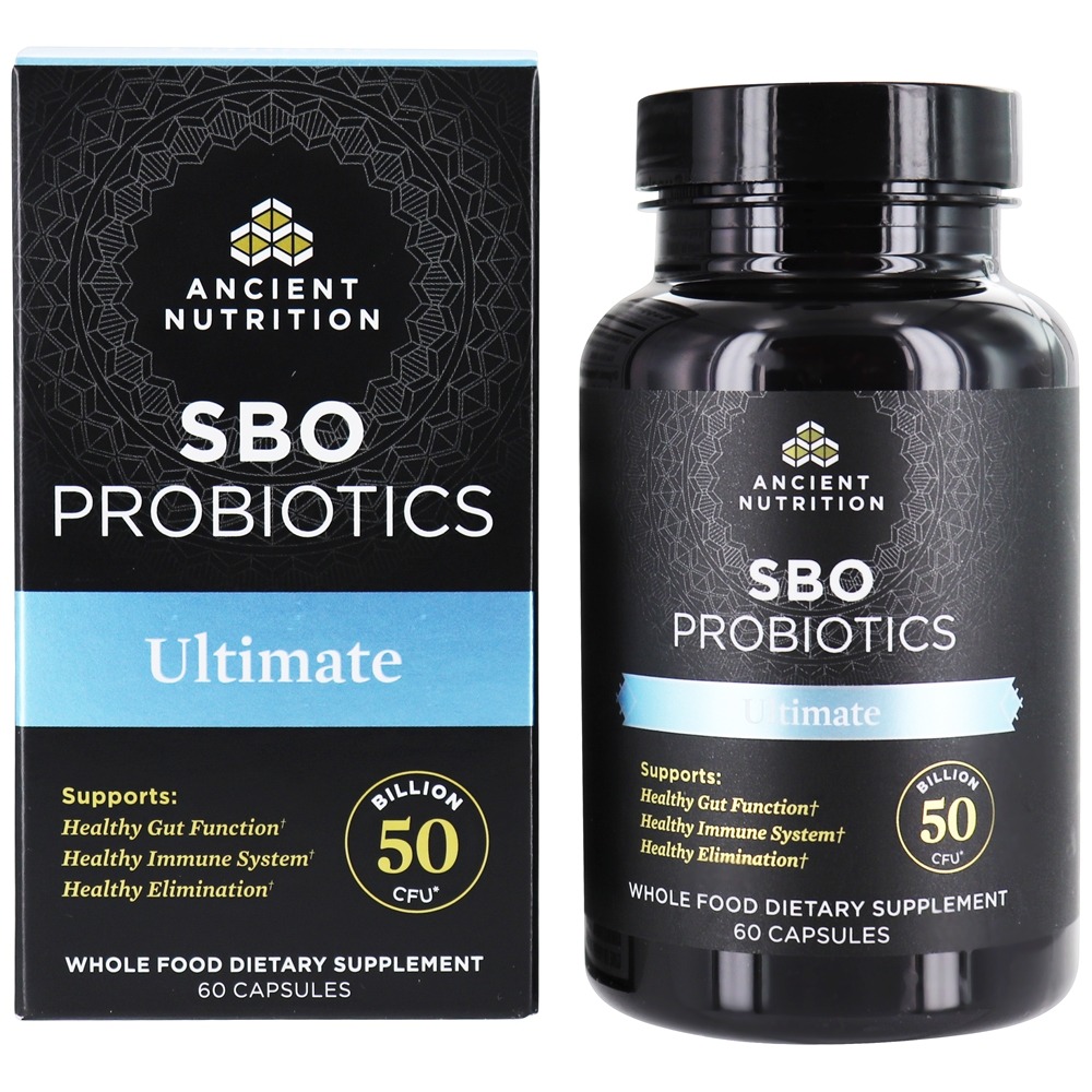Comprar SBO Probiotics Ultimate Formula 50 bilhões de UFC - Cápsulas 60 Ancient Nutrition