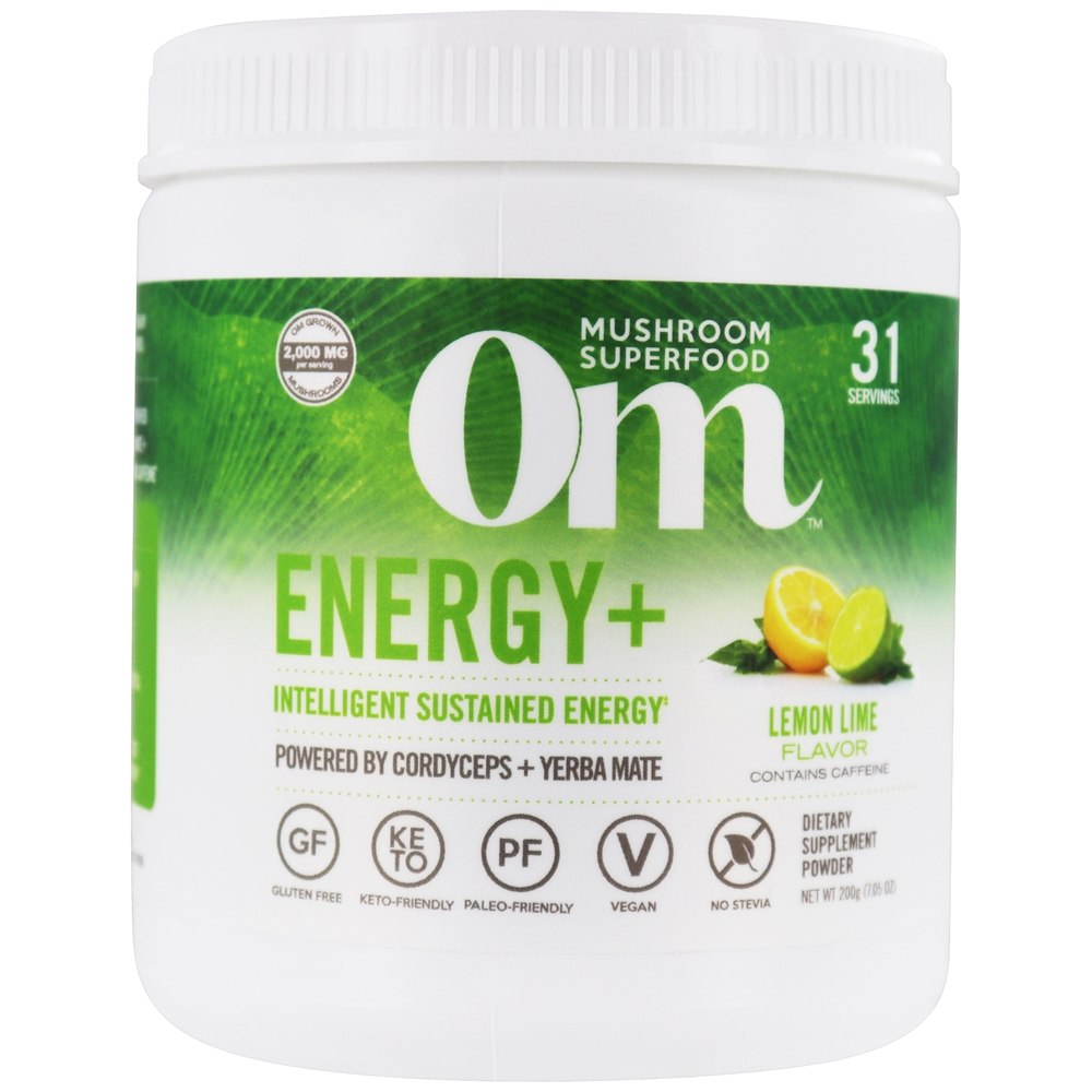 Comprar Energy + Mushroom Superfood Bebida Mix Limão Cal - 7.05 oz. Om