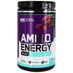 Comprar AmiN.O Essencial. Remix de uva de colágeno Energy Powder Plus UC-II - 9.5 oz. Optimum Nutrition