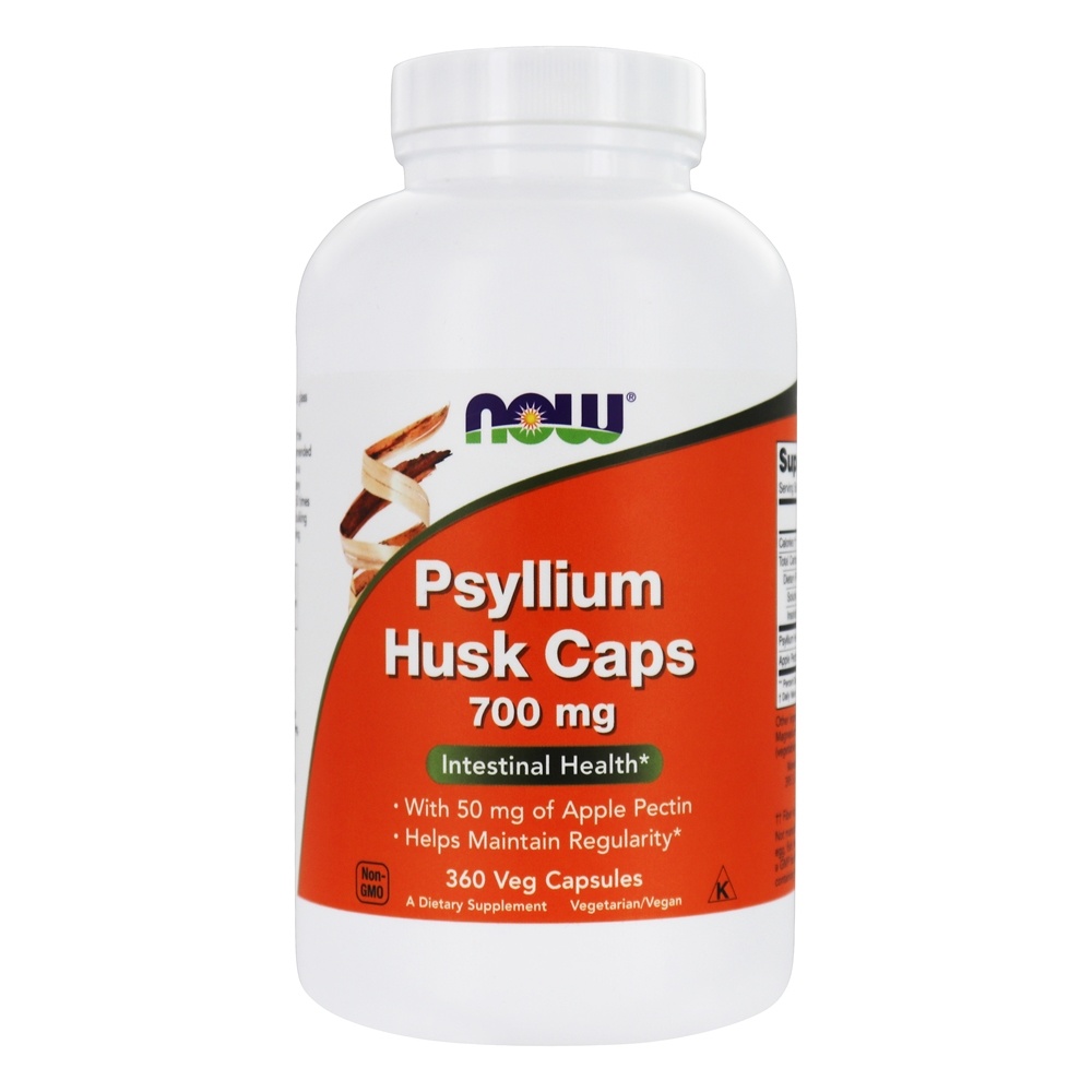 Comprar Psyllium Husk Caps Intestinal Health Support 700 mg . - 360 Cápsula (s) vegetal (s) NOW Foods