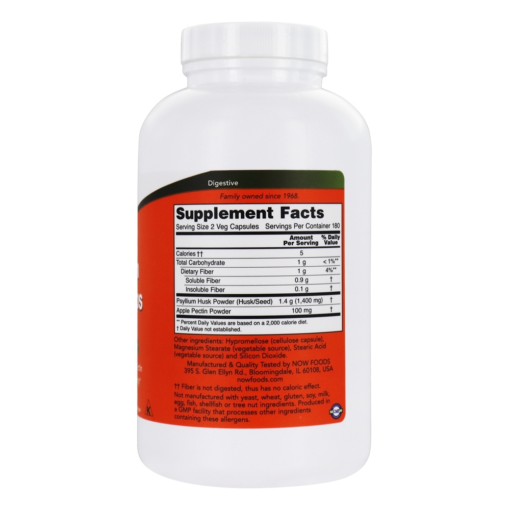 Comprar Psyllium Husk Caps Intestinal Health Support 700 mg . - 360 Cápsula (s) vegetal (s) NOW Foods - Imagem 2