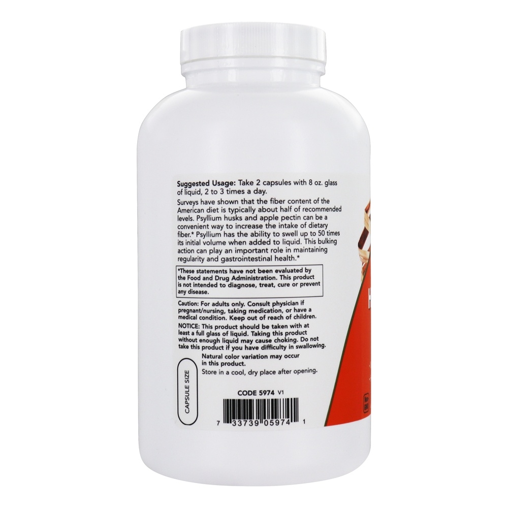 Comprar Psyllium Husk Caps Intestinal Health Support 700 mg . - 360 Cápsula (s) vegetal (s) NOW Foods - Imagem 3