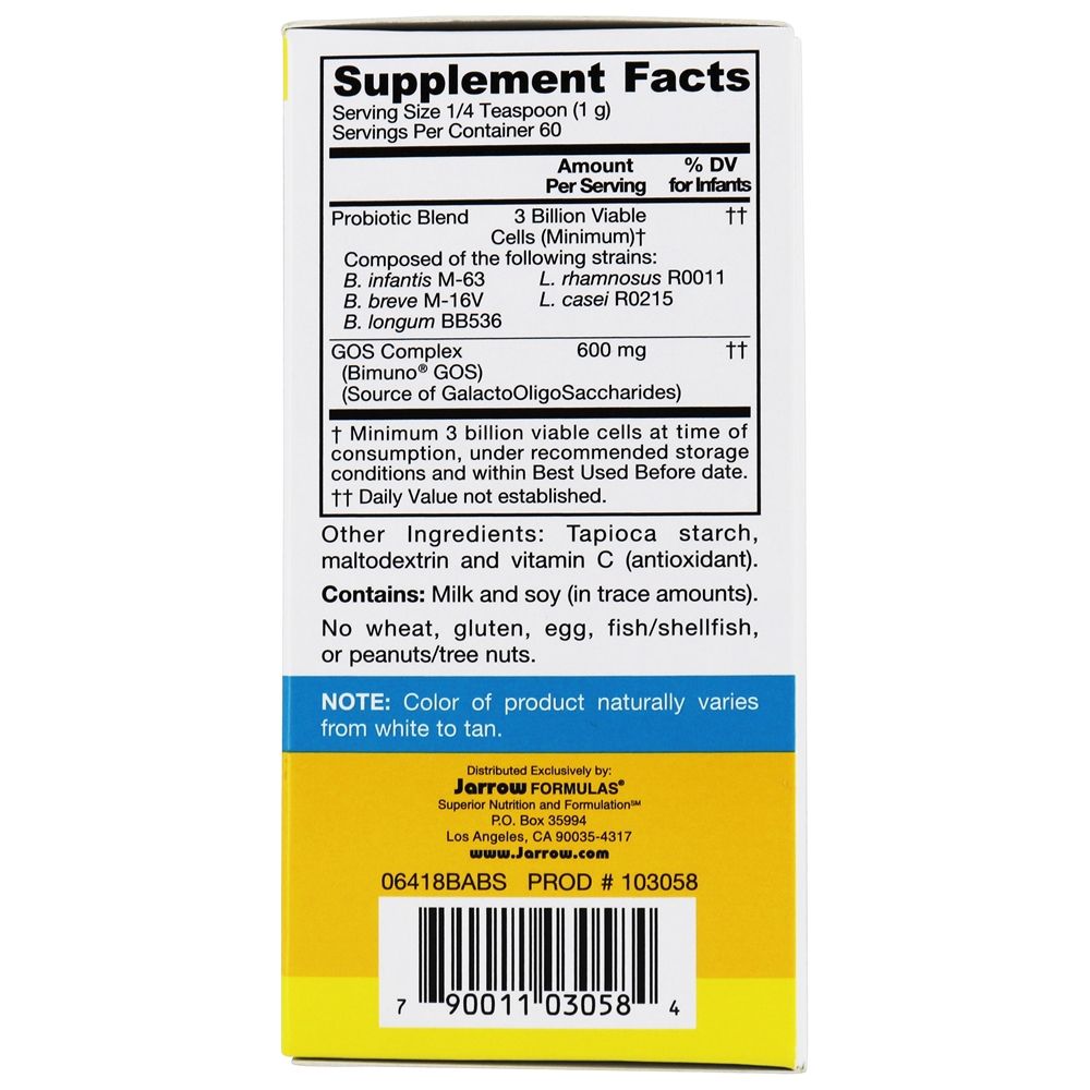 Comprar Pó probiótico de bebê Jarro-Dophilus - 2.1 oz. Jarrow Formulas - Imagem 3