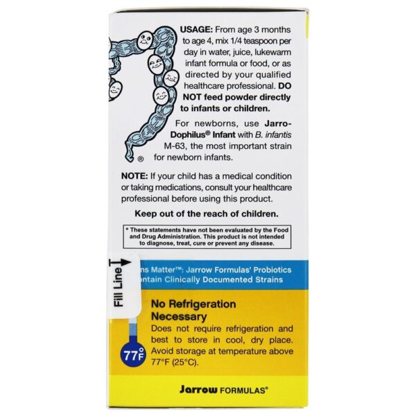 Comprar Pó probiótico de bebê Jarro-Dophilus - 2.1 oz. Jarrow Formulas - Imagem 5