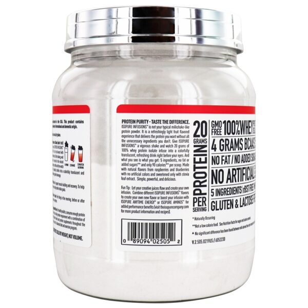 Comprar Isopure Infusions Protein Powder Berry Misturado - 14.1 oz. Nature's Best - Imagem 4