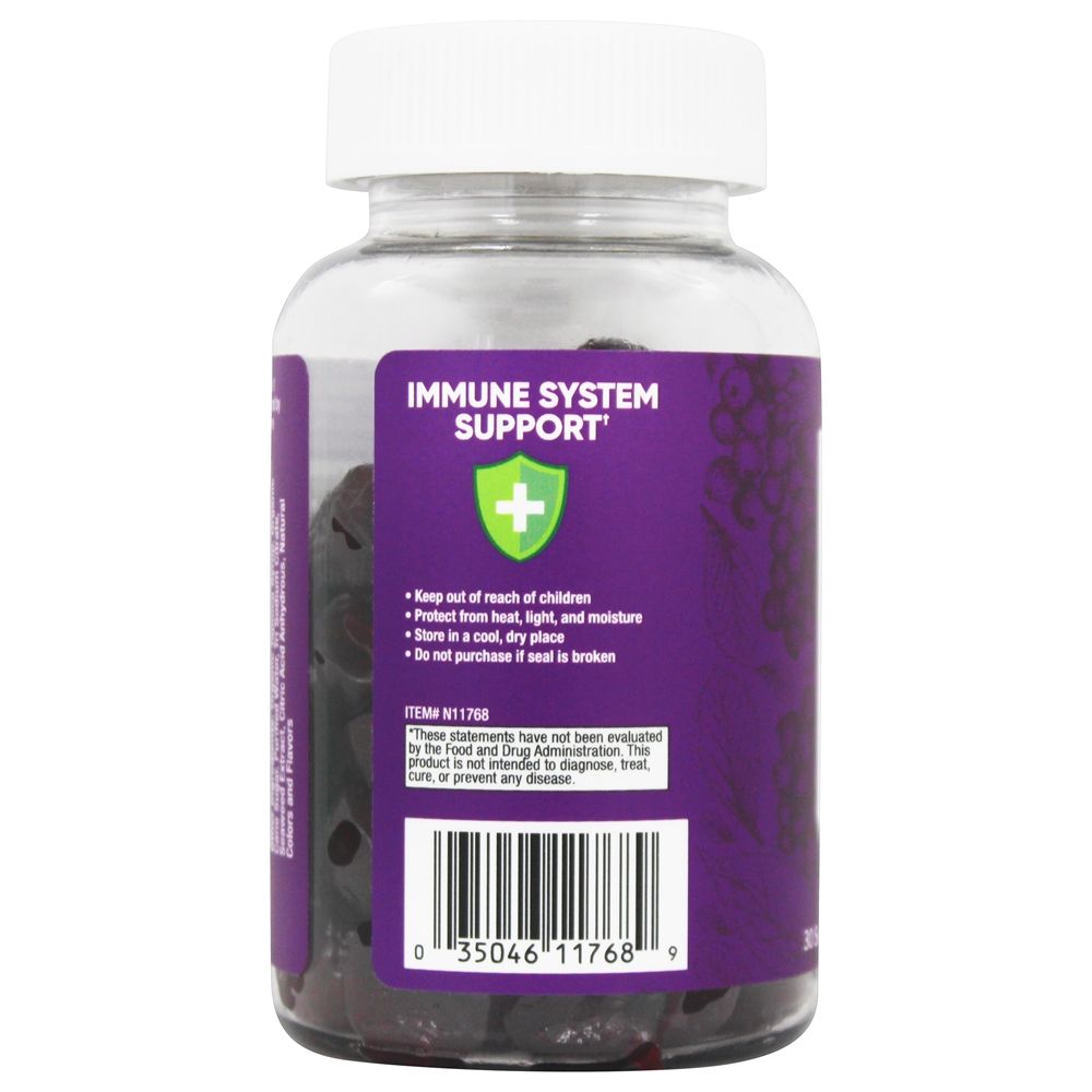 Comprar Zinco de sabugueiro e vitamina C suporte de imunidade Berry - 60 Gummies Garden Greens - Imagem 3