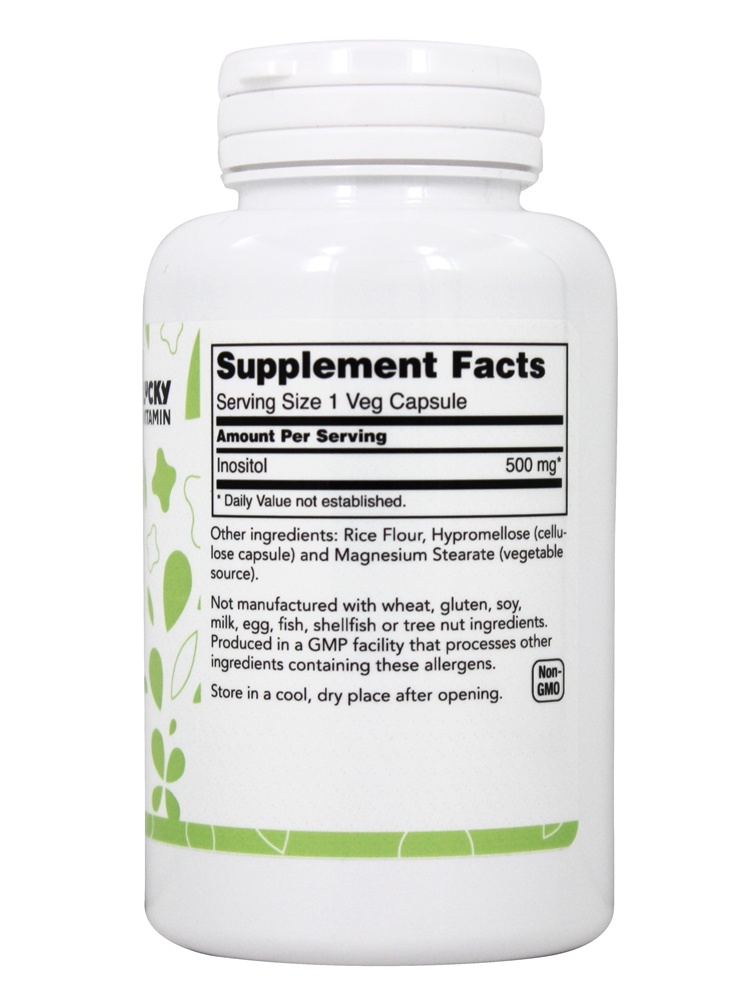 Comprar Saúde celular de inositol 500 mg . - Cápsulas 100 LuckyVitamin - Imagem 2