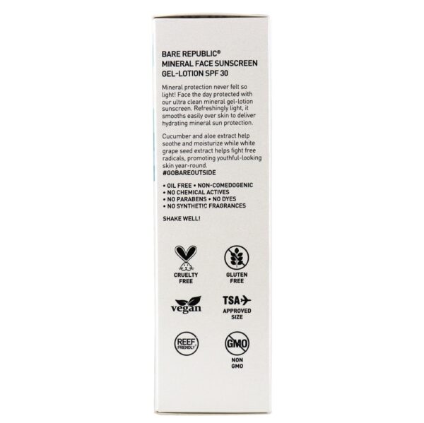 Comprar Loção em gel para loção solar com protetor solar mineral 30 SPF - 1.7 fl. oz. Bare Republic - Imagem 4
