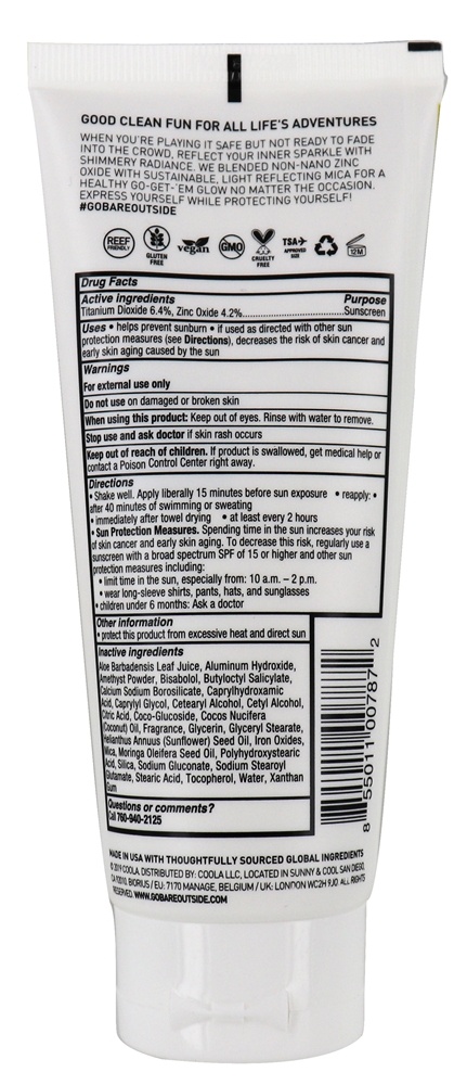 Comprar Loção Protetor Solar Brilho Metálico Mineral Daze Natural de Amora Preta 30 SPF - 3.4 fl. oz. Bare Republic - Imagem 2