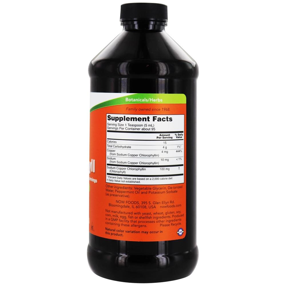Comprar Clorofila líquida sabor natural de hortelã - 16 fl. oz. NOW Foods - Imagem 2