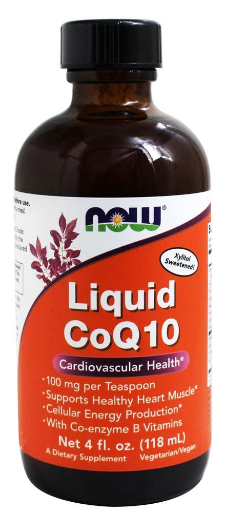 Comprar CoQ10 líquida 100 mg por colher de chá 100 mg. - 4 fl. oz. NOW Foods