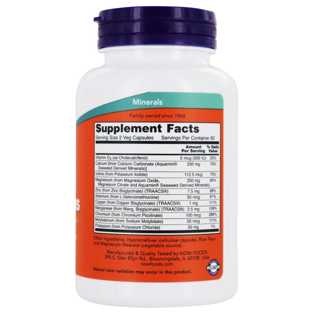 Comprar Full Spectrum Fórmula Multi-Mineral - 120 Cápsula (s) vegetal (s) NOW Foods - Imagem 2