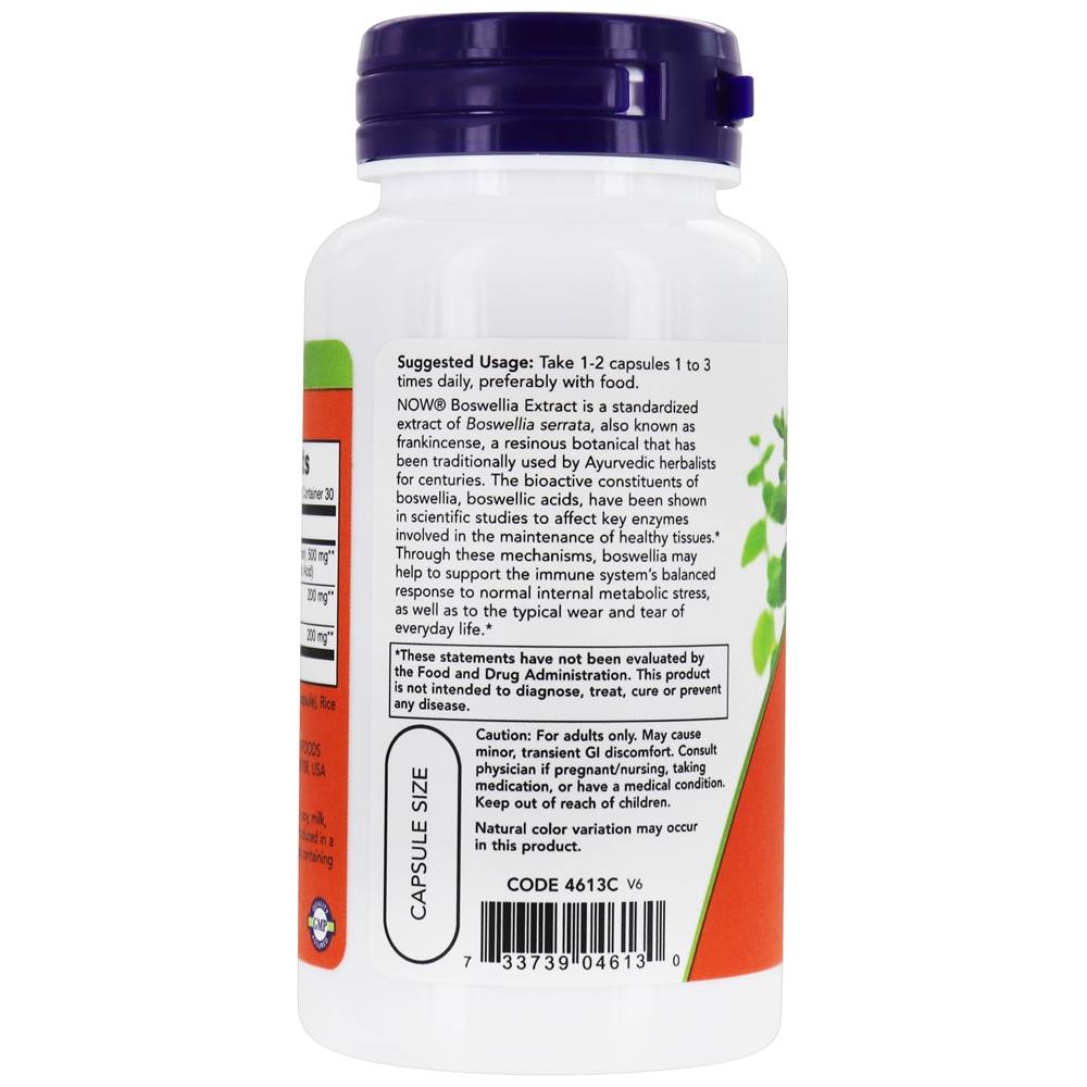 Comprar Extrato de Boswellia 250 mg. - 60 Cápsula (s) vegetal (s) NOW Foods - Imagem 3