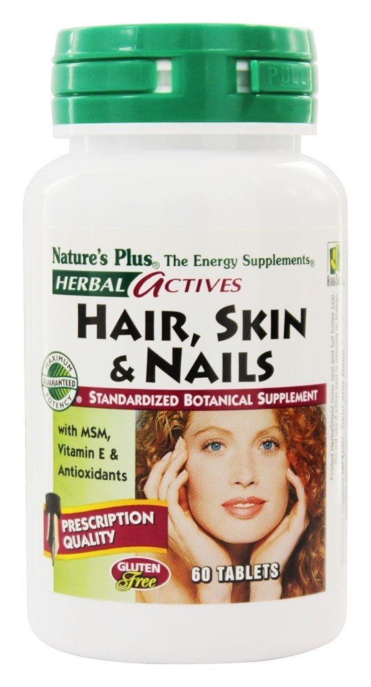 Comprar De ervas Ativos Cabelo Pele & Unhas - 60 Tablets Natures Plus