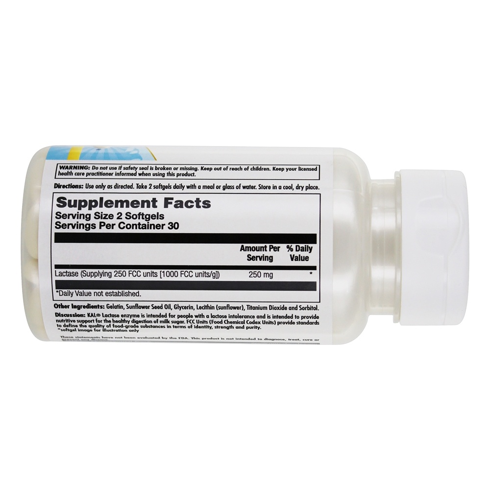Comprar Enzima Lactase 250 mg. - 60 Softgels Kal - Imagem 2