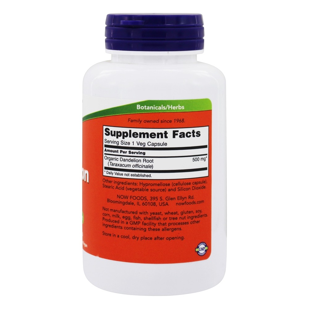 Comprar Raiz Dente-de-Leão 500 mg. - 100 Cápsula (s) vegetal (s) NOW Foods - Imagem 2