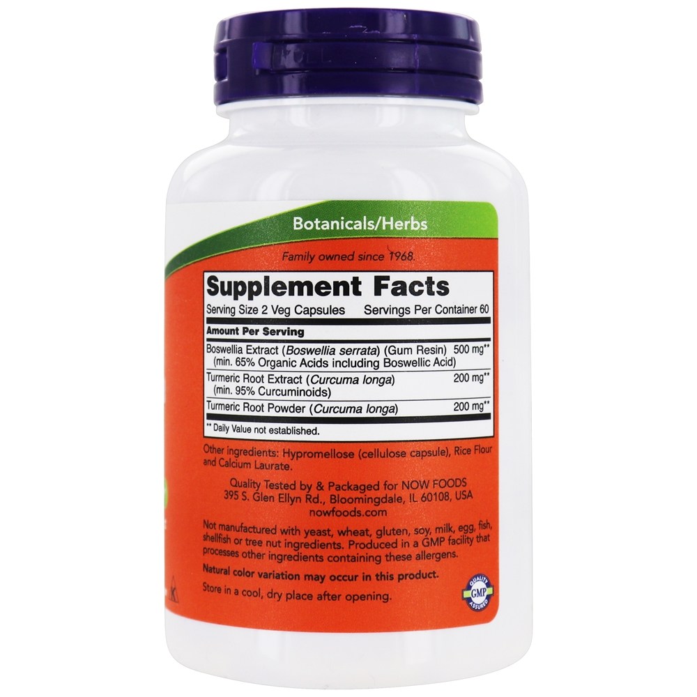 Comprar Extrato de Boswellia 250 mg. - 120 Cápsula (s) vegetal (s) NOW Foods - Imagem 2