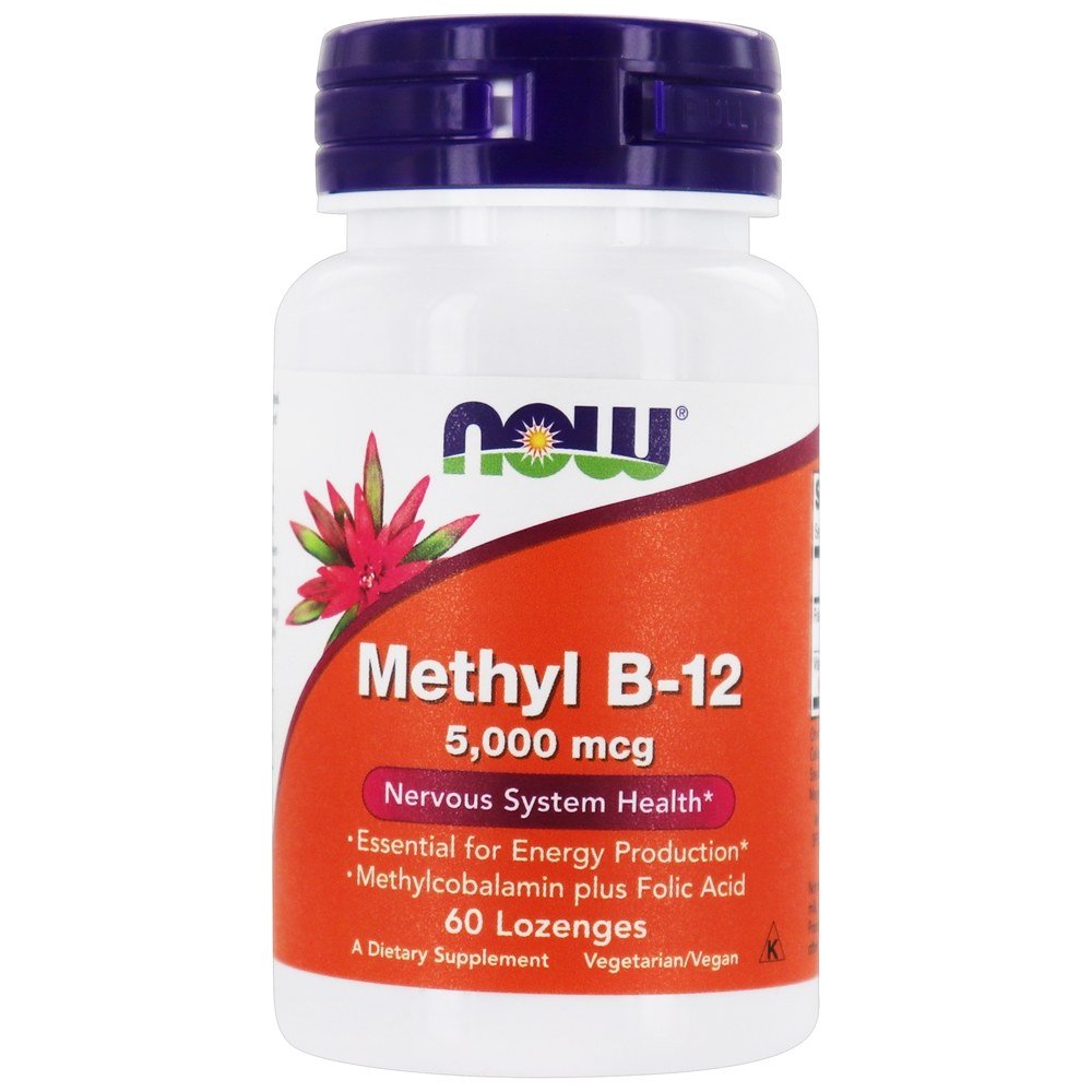 Comprar Metil B12 5000 mcg. - 60 Pastilhas NOW Foods