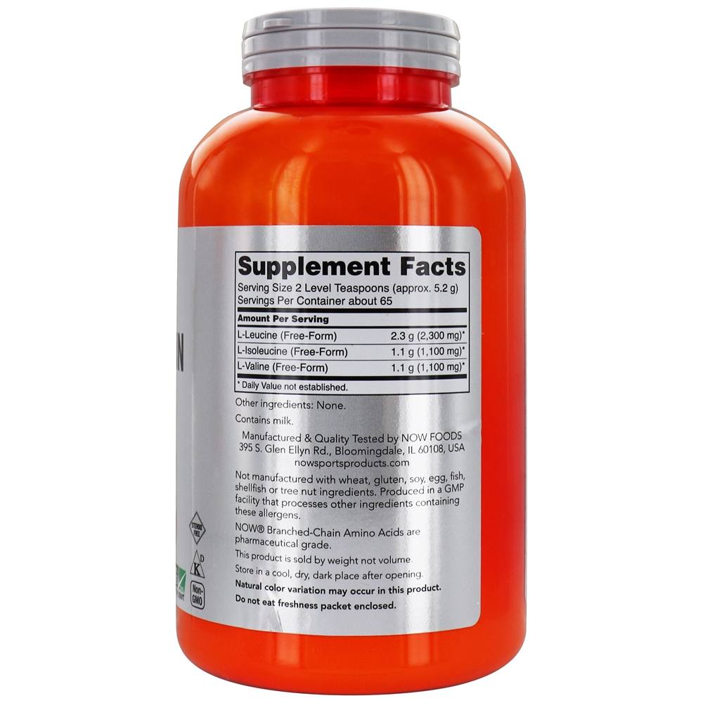 Comprar NOW Sports Ramificado cadeia aminoácido em pó - 12 oz. NOW Foods - Imagem 2