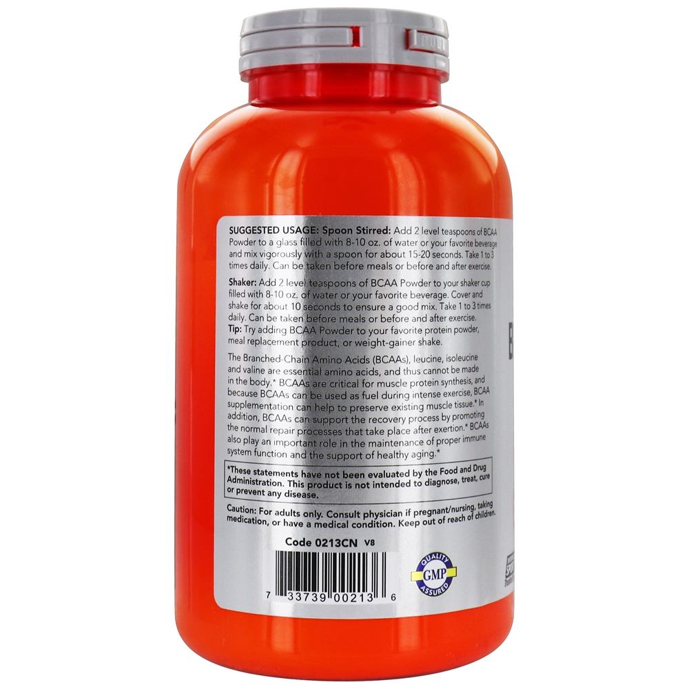 Comprar NOW Sports Ramificado cadeia aminoácido em pó - 12 oz. NOW Foods - Imagem 3
