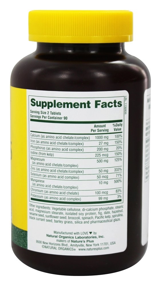 Comprar Suplemento Mineral Múltiplo Ultra-Mins - 180 Tablets Natures Plus - Imagem 2