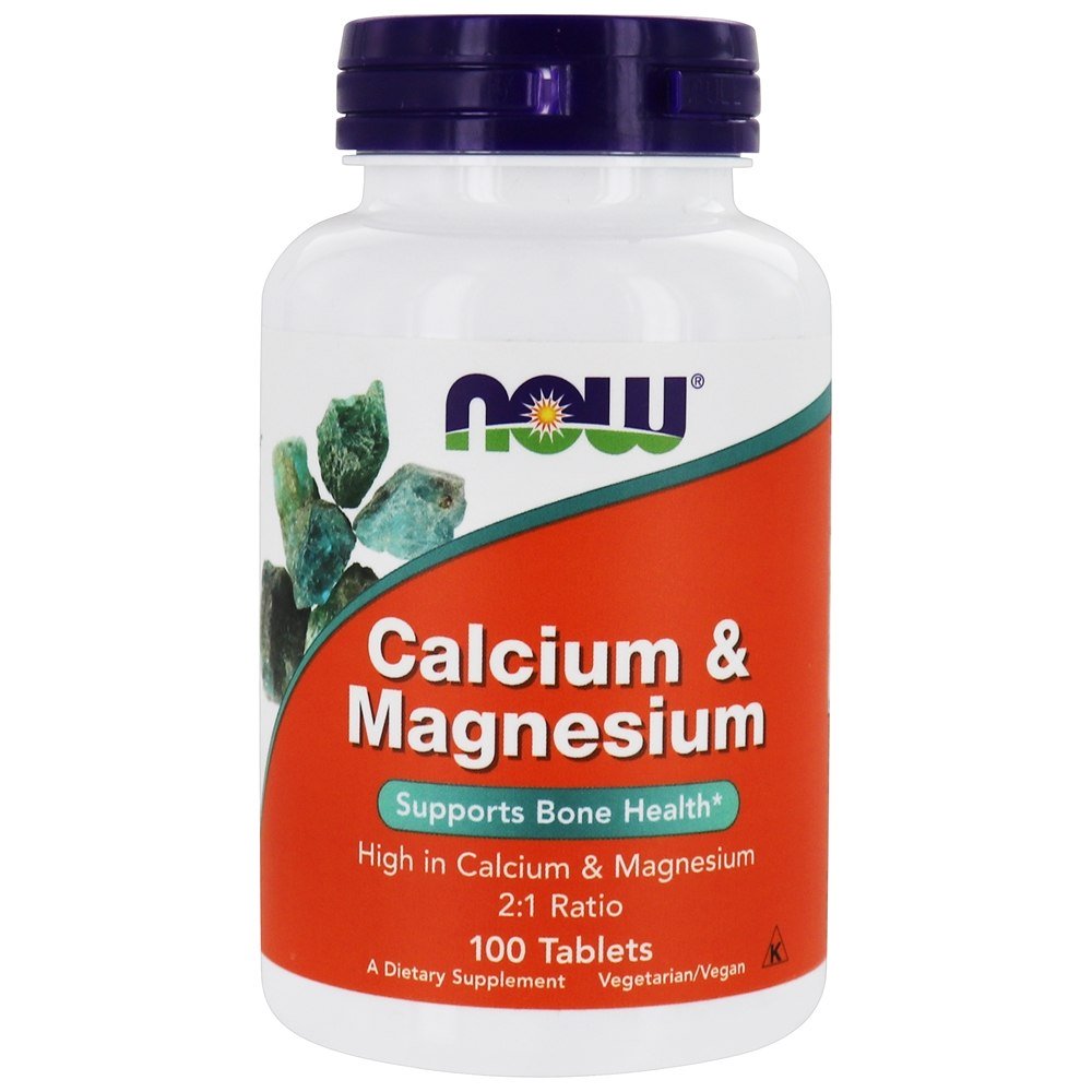 Comprar Alta potência em cálcio e magnésio - 100 Tablets NOW Foods