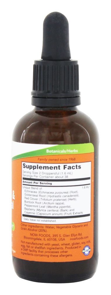Comprar Echinacea & Goldenseal Mais Potente De ervas Extrair - 2 fl. oz. NOW Foods - Imagem 2