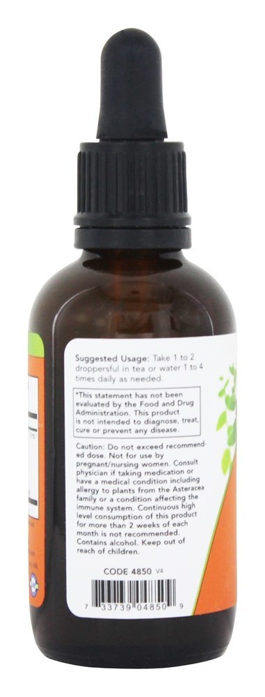 Comprar Echinacea & Goldenseal Mais Potente De ervas Extrair - 2 fl. oz. NOW Foods - Imagem 3