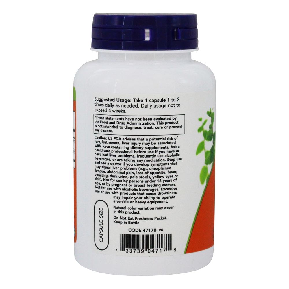 Comprar Kava Kava Extrair Estresse Apoiar 250 mg. - Cápsulas 120 NOW Foods - Imagem 3